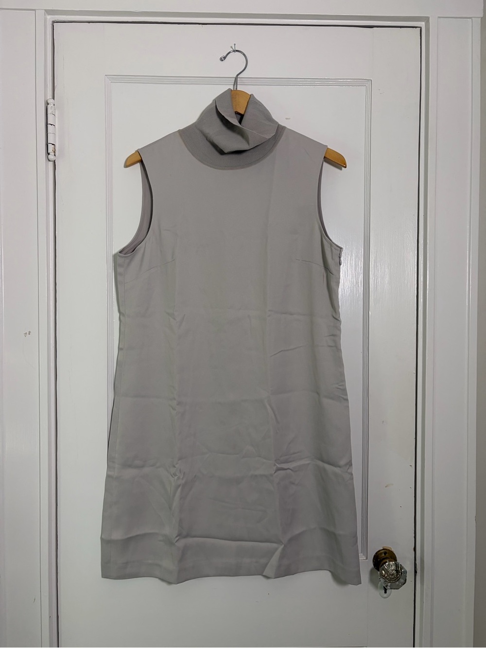 Club Monaco Jourdan Dress Gray Sleeveless Turtleneck Size 10 *see note*